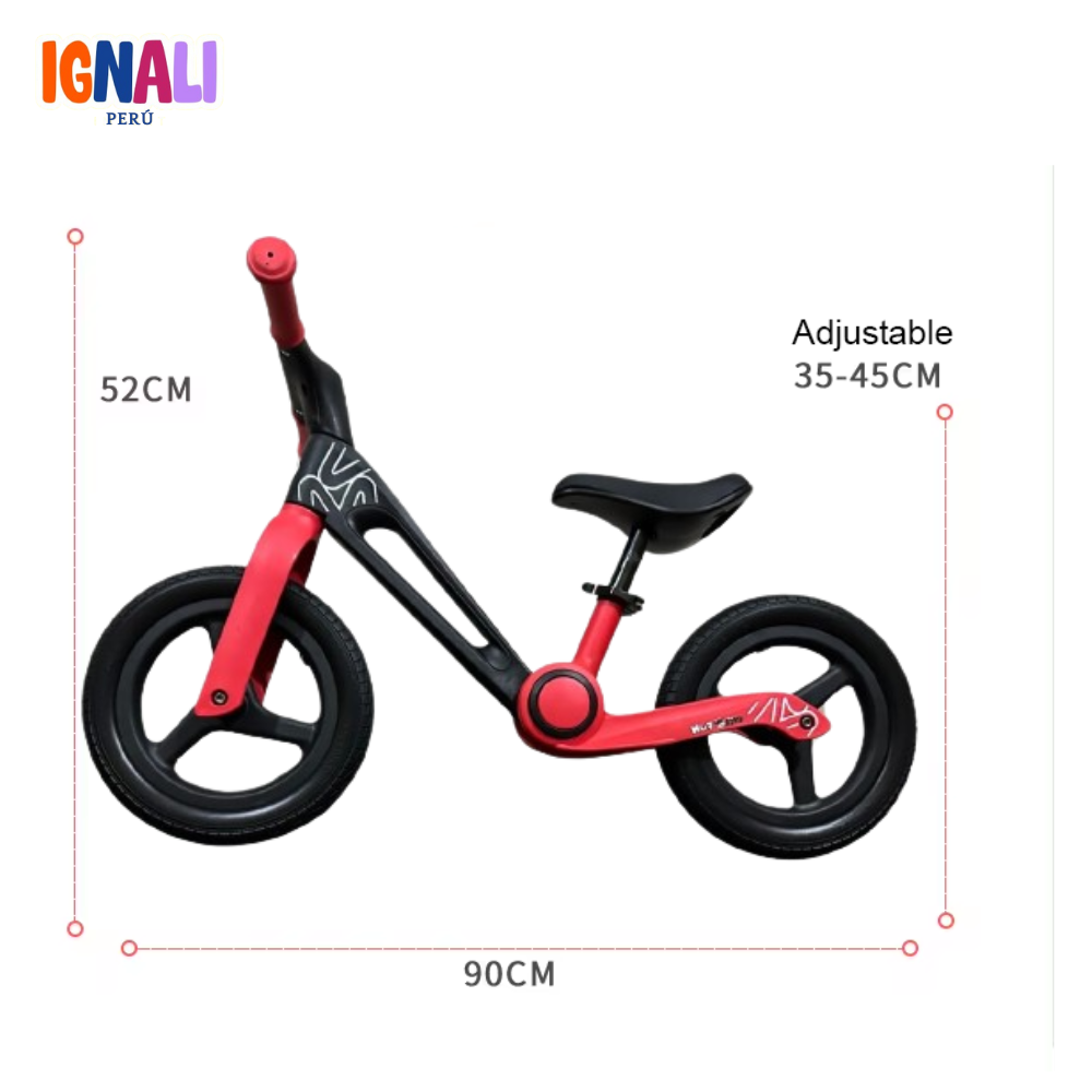 Bicicleta de equilibrio Premium Rojo