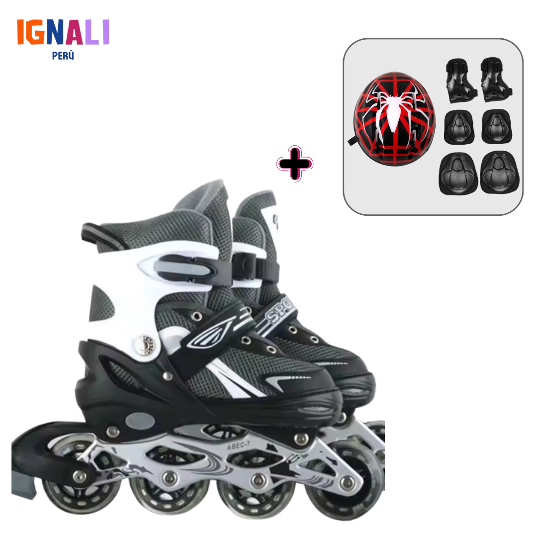 Patikids Abec 7 Black Racer