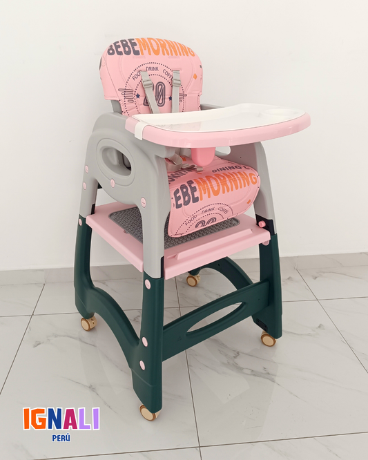 Comedor 5 en 1 Flexibebé Rosado