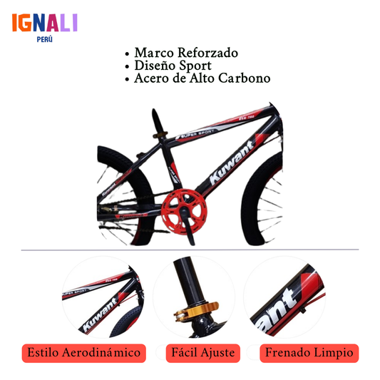 Bicicleta NITRO 20 Rojo Fuego