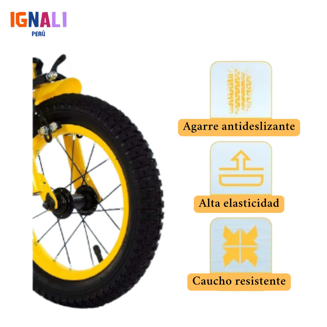 Bicicleta EVO 16 Amarillo Eclipse