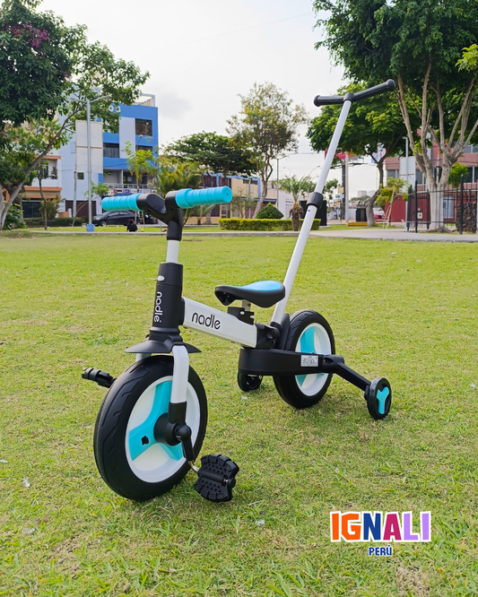 Triciclo Multifunción Premium Turqueza