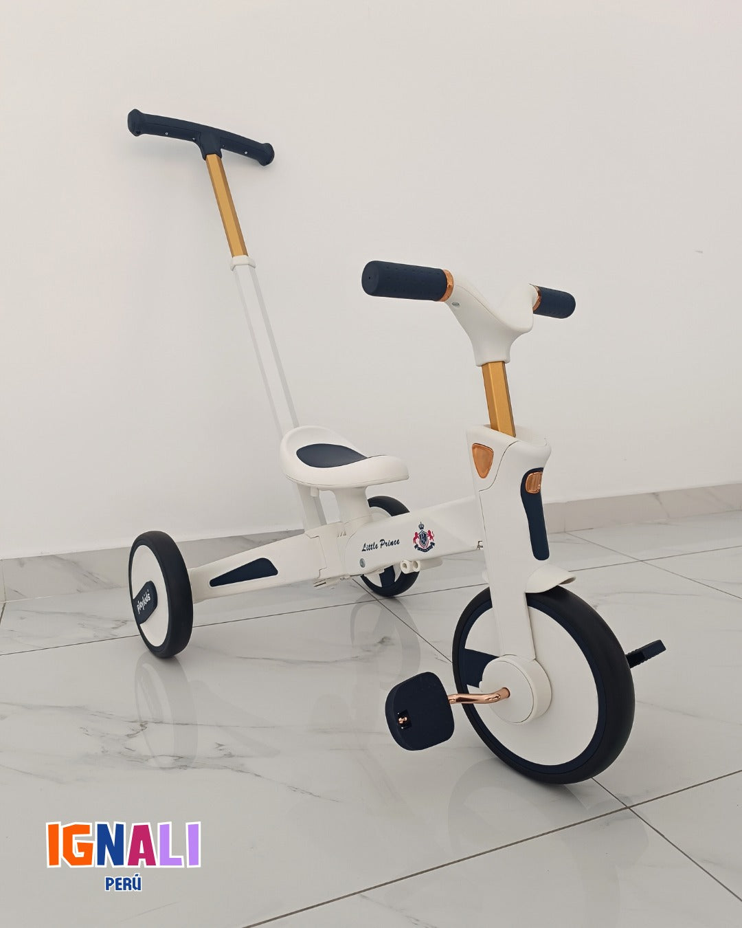 Triciclo 4 en 1 Premium Azul
