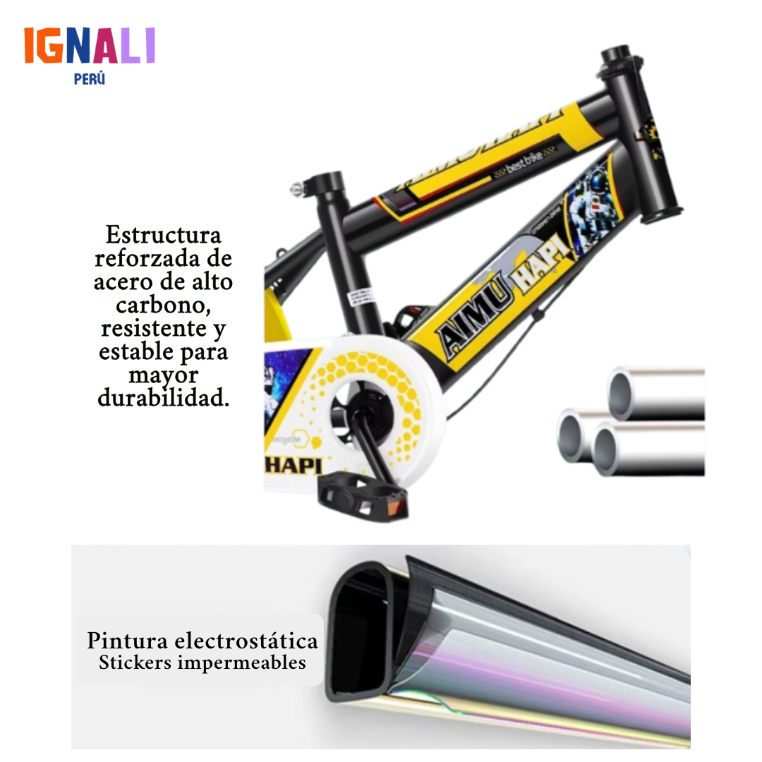 Bicicleta EVO 16 Amarillo Eclipse