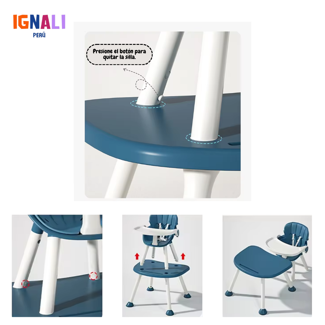 Silla de Comer 3 en 1 BebéFlex