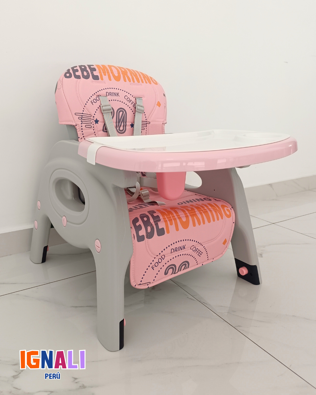 Comedor 5 en 1 Flexibebé Rosado