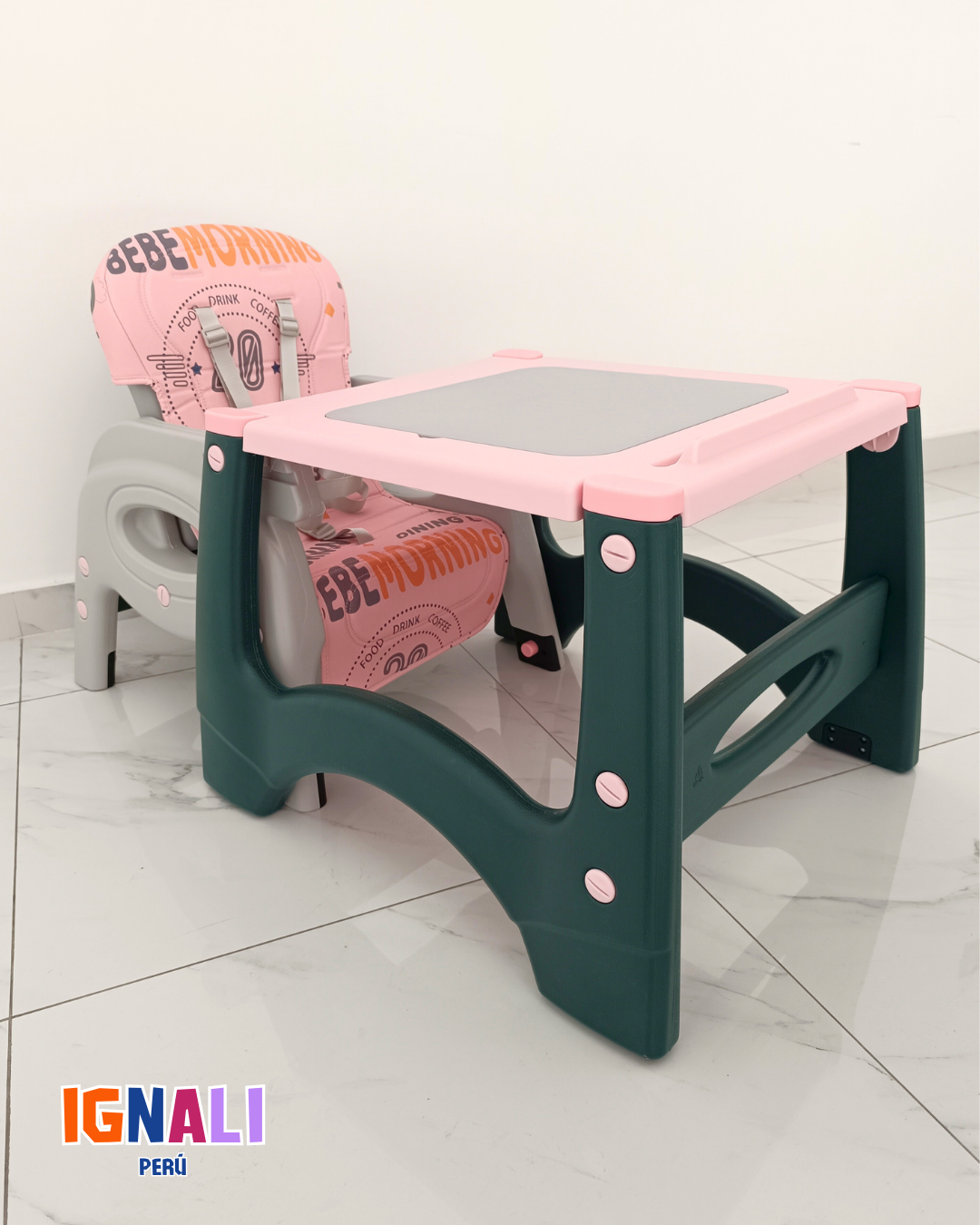 Comedor 5 en 1 Flexibebé Rosado