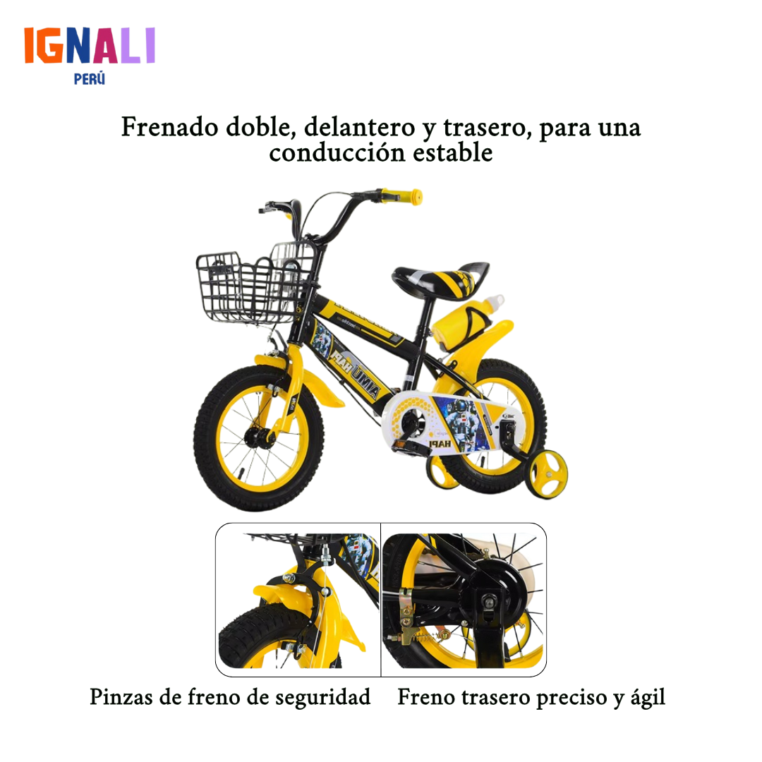 Bicicleta EVO 16 Amarillo Eclipse