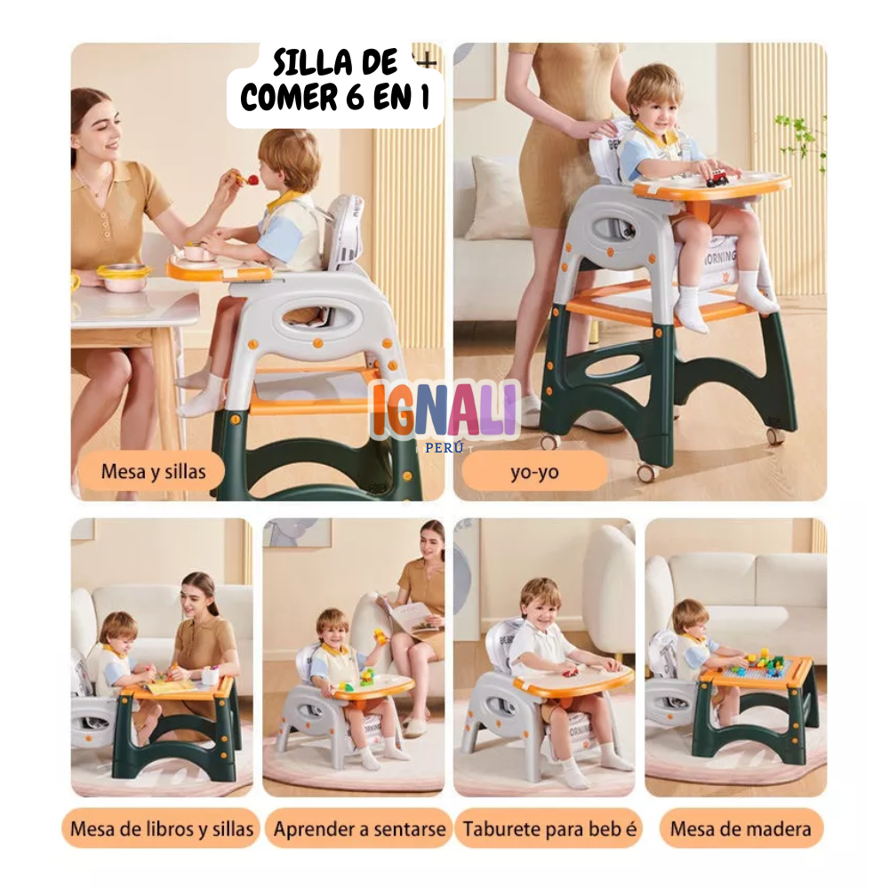 Comedor 5 en 1 Flexibebé Azul