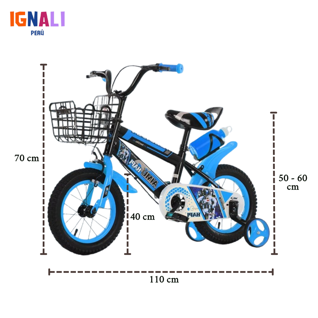 Bicicleta EVO 16 Azul Cósmico